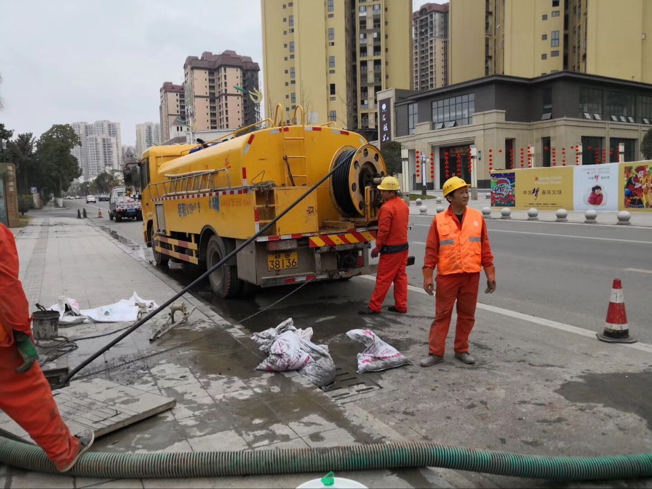 宏伟排污管道清淤-管道清洗